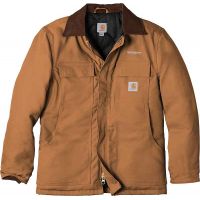20-CTC003, Small, Carhartt Brown, Left Chest, Waukegan Roofing.
